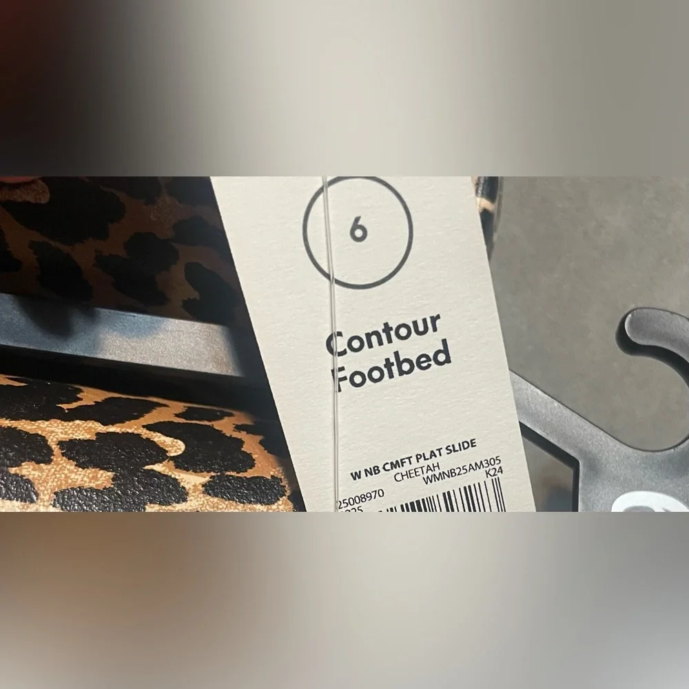 No Boundaries Cheetah Print Slides Sandals NWT Size 6 EVA Comfort Footbed - Picture 7 of 7